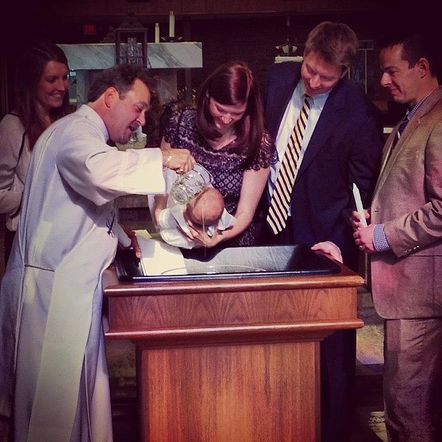 Connor Is Baptized👼👼👼 Photograph by Rebecca Martin