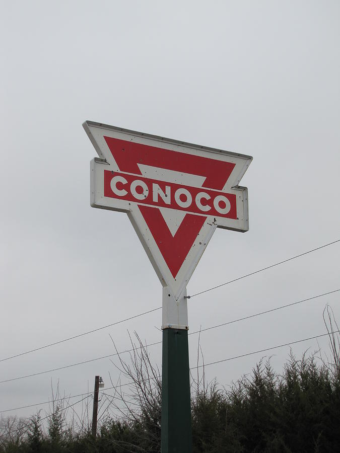 Conoco Sign Photograph by Shawn Hughes
