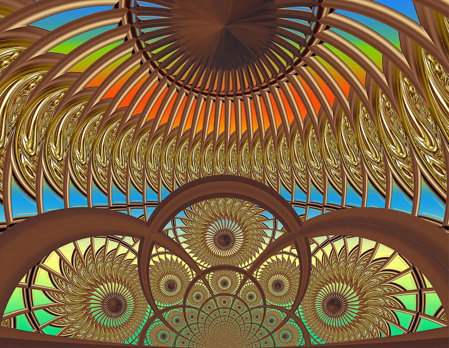 Abstract Digital Art - Conservatory - Sunset by Wendy J St Christopher