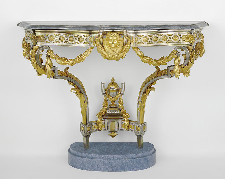 Paris Drawing - Console Table Attributed To Pierre Deumier, French, Active by Litz Collection