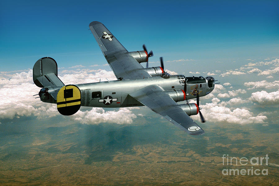 Consolidated B-24 Liberator in High Flight Photograph by Wernher Krutein