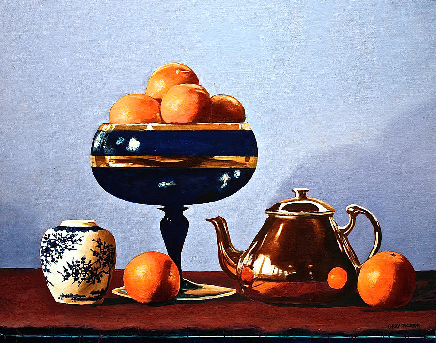 Still Life Painting - Constant Comment by Gray Jacobik