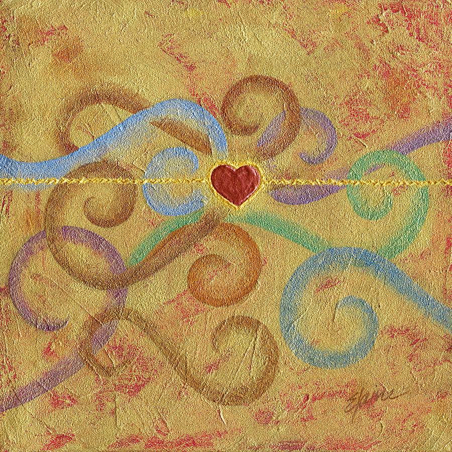 Heart Painting - Constant in Chaos by Elaine Allen Heart Painting - Constant in Chaos by Elaine Allen
