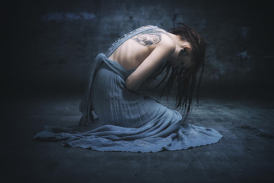 Blue Photograph - Constant sorrow by Kollektivmaschine