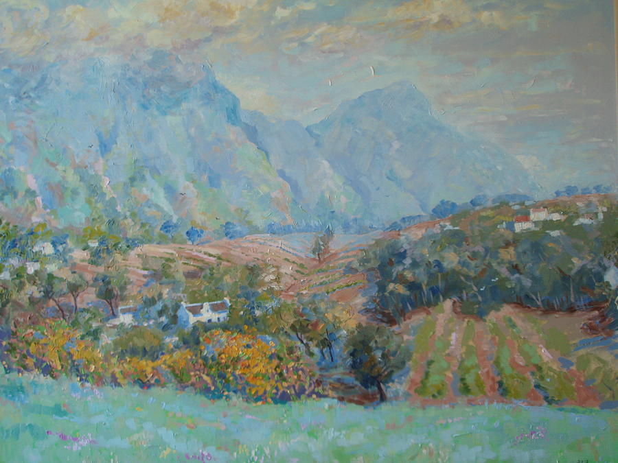 Constantia Valley Painting by Elinor Fletcher