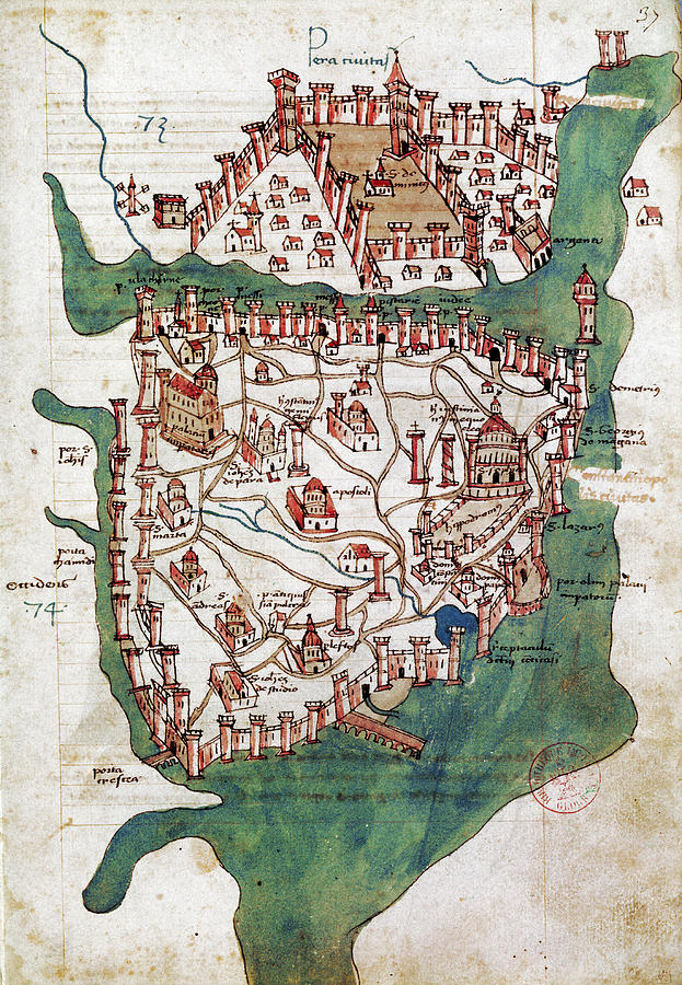 Constantinople, 1420 Photograph by Granger