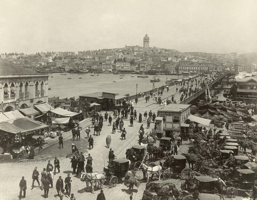 Constantinople Bridge Photograph by Granger