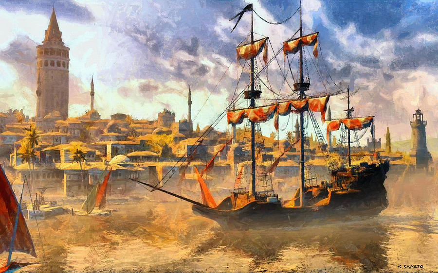 Constantinopoli Anno Domini 1533 Digital Art by Kai Saarto