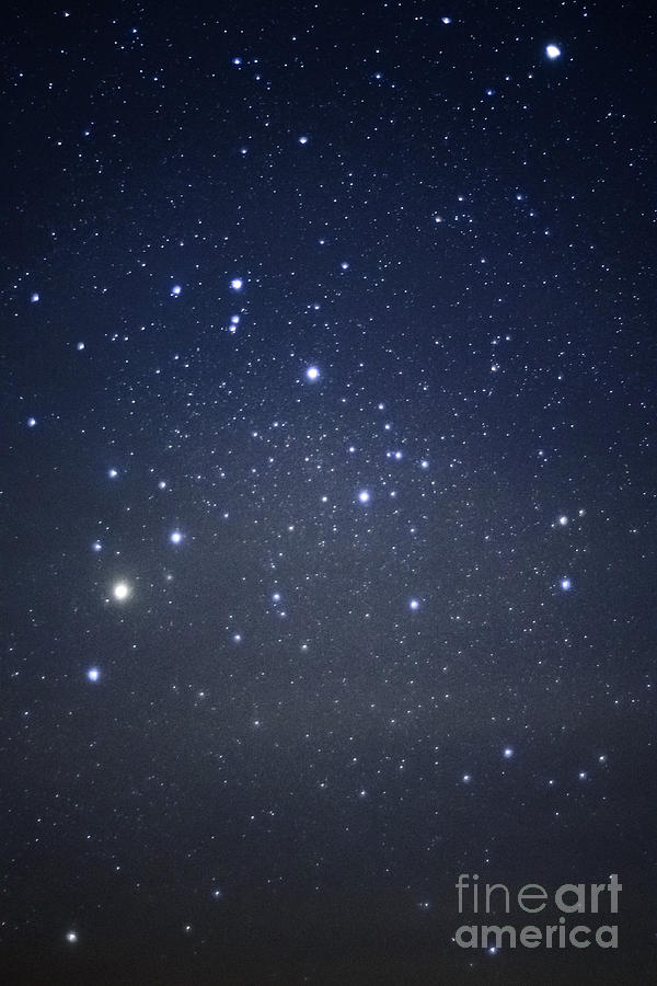 Constellation And Saturn Photograph