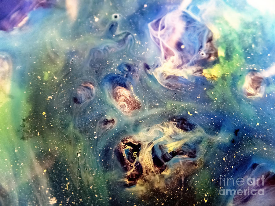 Constellation Crab Abstract Watercolor Painting Painting by Justyna Jaszke JBJart