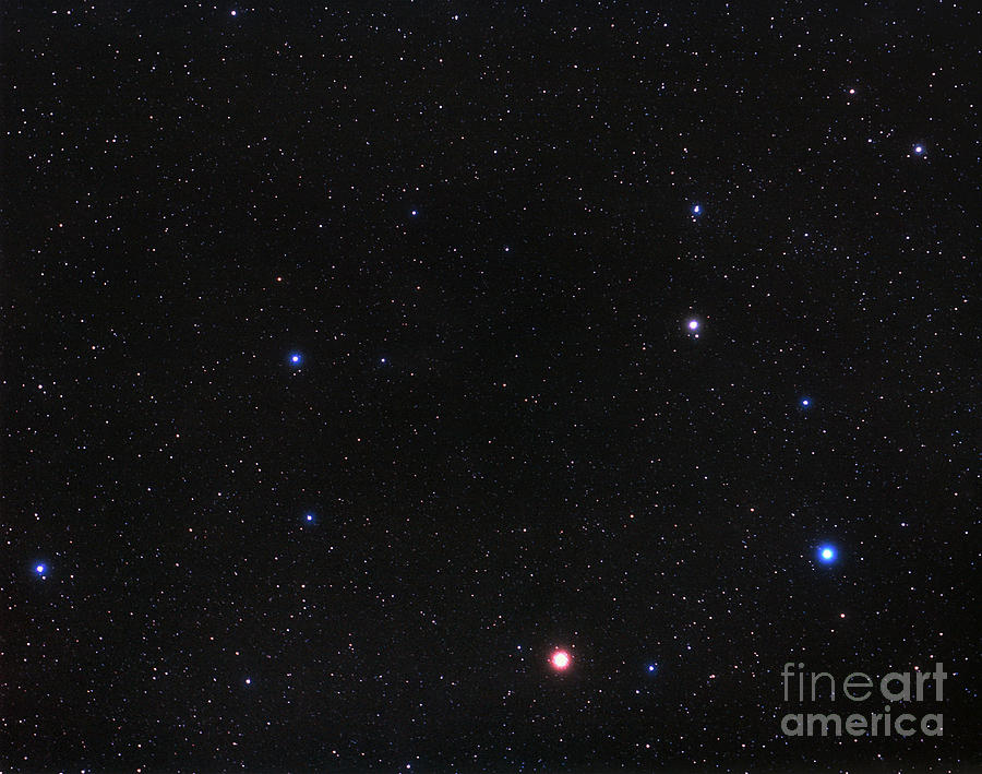 Constellation Of Leo With Planet Mars Photograph by John Chumack