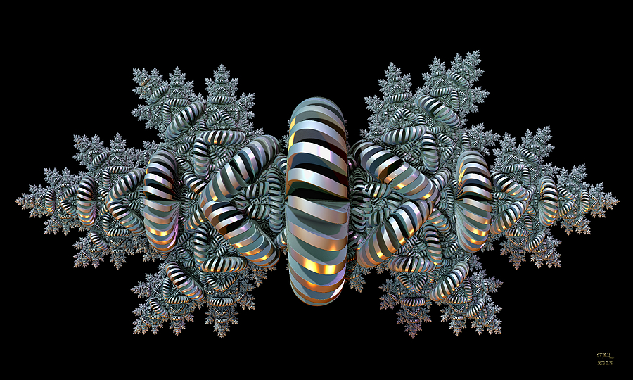 Constraints - a fractal artifact Digital Art by Manny Lorenzo