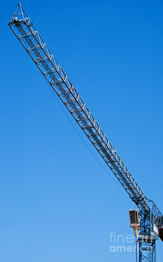 Crane Photograph - Construction Crane 01 by Antony McAulay