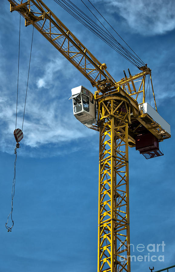 Crane Photograph - Construction Crane Asia by Antony McAulay