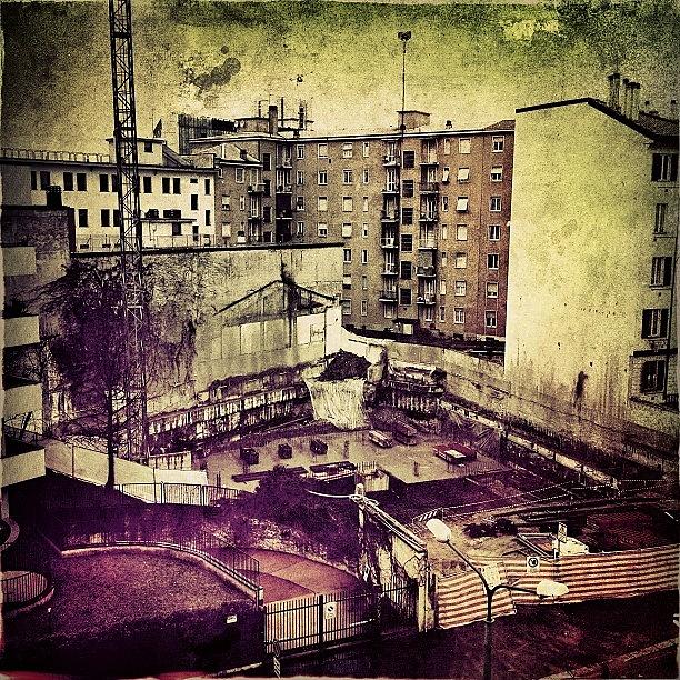 Landscape Photograph - Construction #iphone #instagram by Roberto Pagani