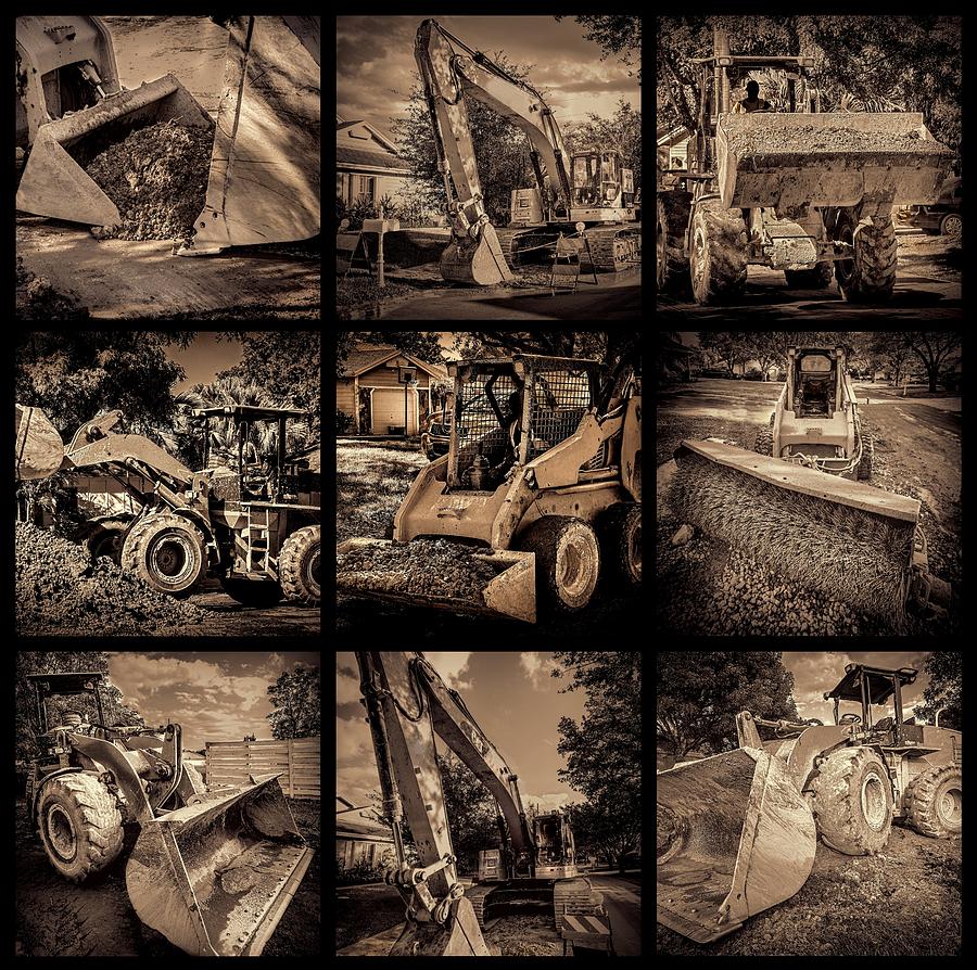 Construction collage-1 Photograph by Rudy Umans
