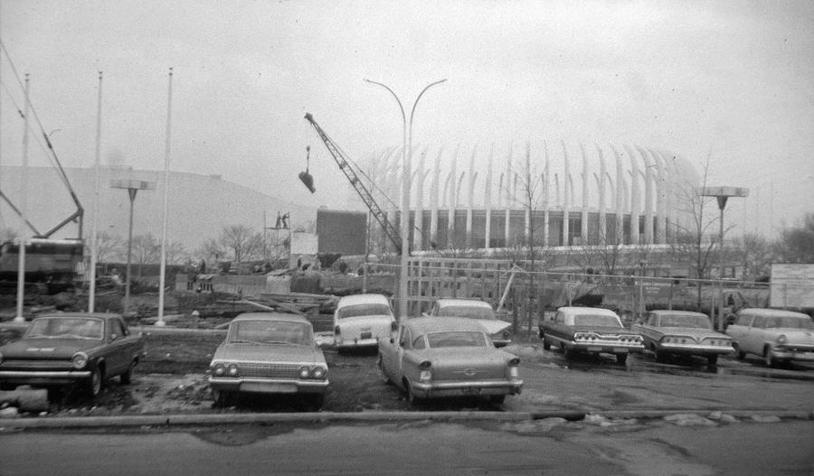 Construction of the Ford Rotunda Photograph by John Schneider