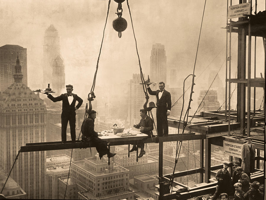 Construction of the Waldorf Astoria in New York City Photograph by Mountain Dreams
