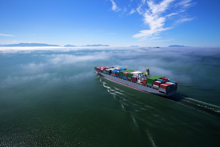 Container Ship Photograph by Dan prat