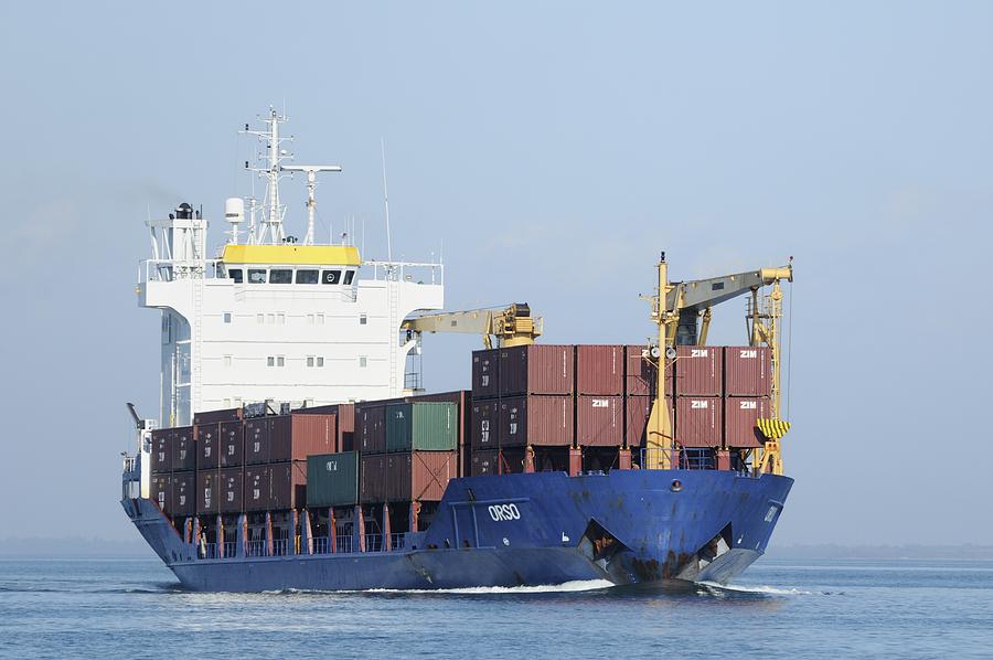 Container ship Orso Photograph by Bradford Martin