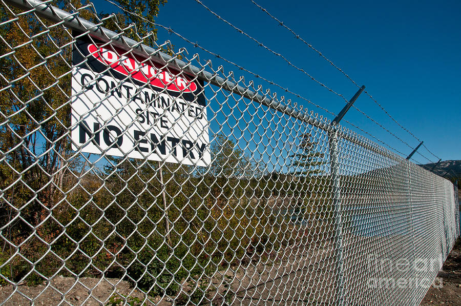 Contaminated Site Sign Photograph by Mark Newman