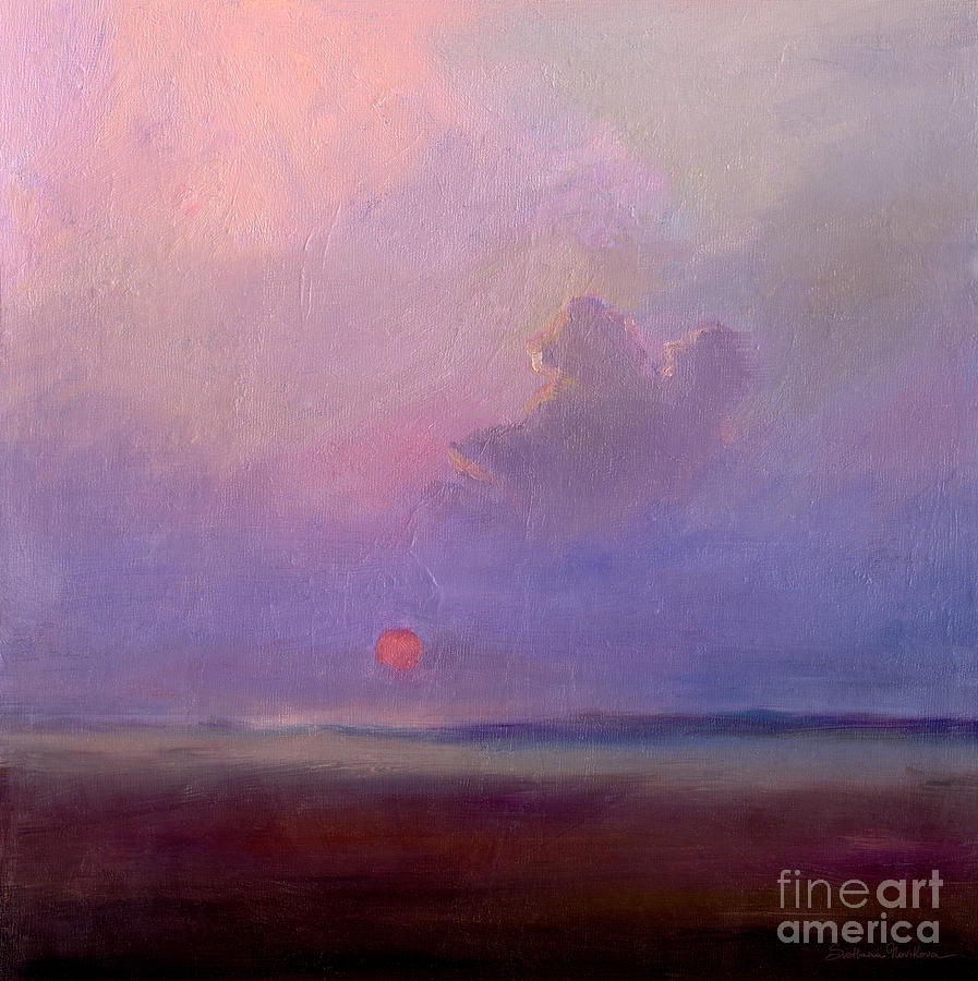 Contemplation at Sunset Painting by Svetlana Novikova