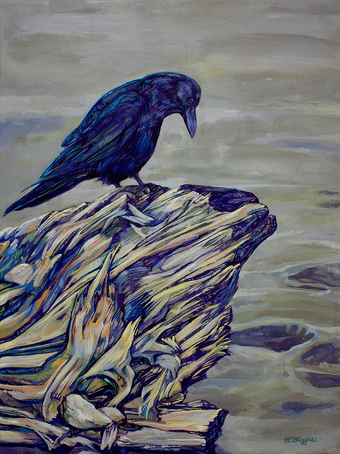 Wildlife Painting - Contemplation by Derrick Higgins