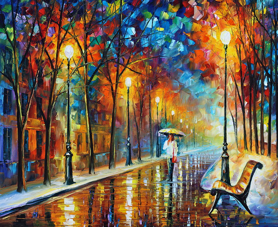 Contemplation New Version Painting by Leonid Afremov