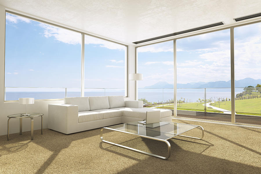 Contemporary Living Room Interior Photograph by Imaginima