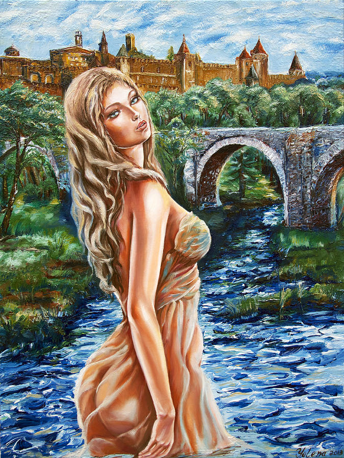 Contessa de Carcassonne Painting by Yelena Rubin