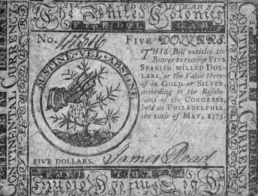 1775 Photograph - Continental Currency, 1775 by Granger