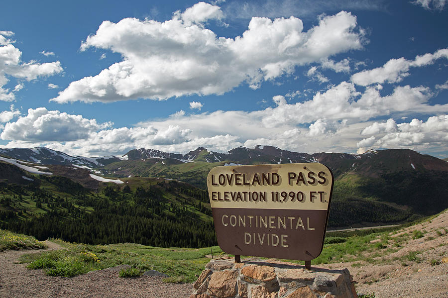 Continental Divide Sign Photograph by Jim West