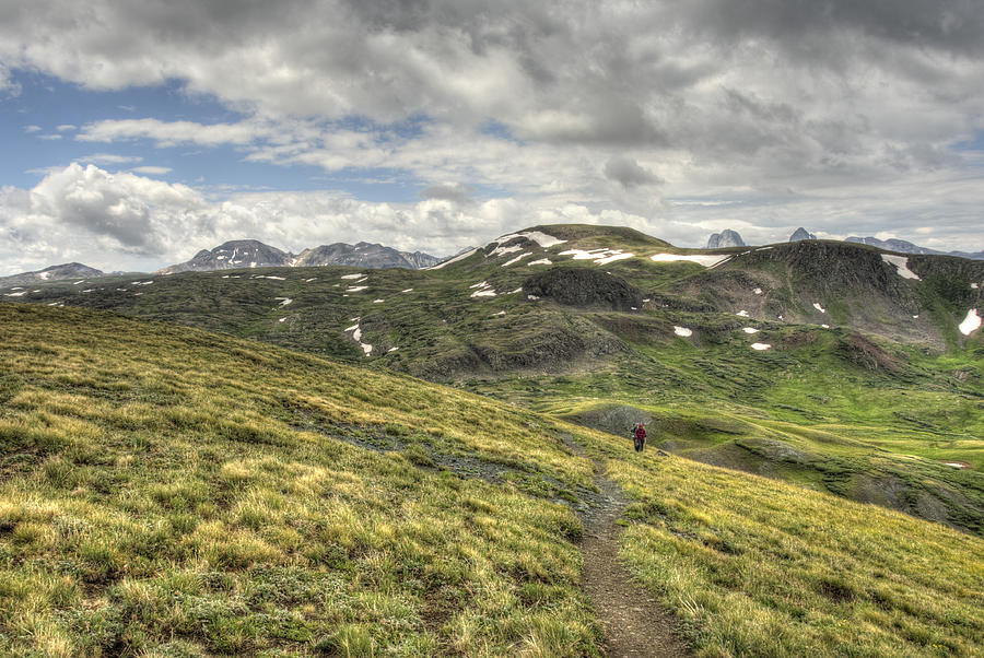 Continental Divide Trail above Timberline with Mountains Photograph by Created by MaryAnne Nelson