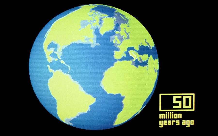 Earth Photograph - Continental Drift In The Past by Dr Steve Gull & Dr John Fielden/science Photo Library Earth Photograph - Continental Drift In The Past by Dr Steve Gull & Dr John Fielden/science Photo Library