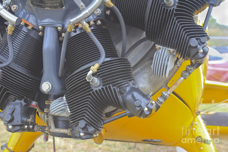 Continental Radial Engine detail Photograph by Ules Barnwell