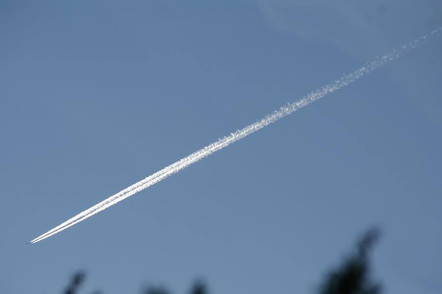 Contrail Photograph by David S Reynolds