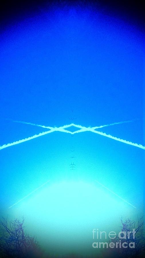 Chemtrail Pyramid  Photograph by Karen Newell