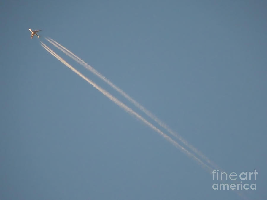 Contrails Photograph by Renee Trenholm