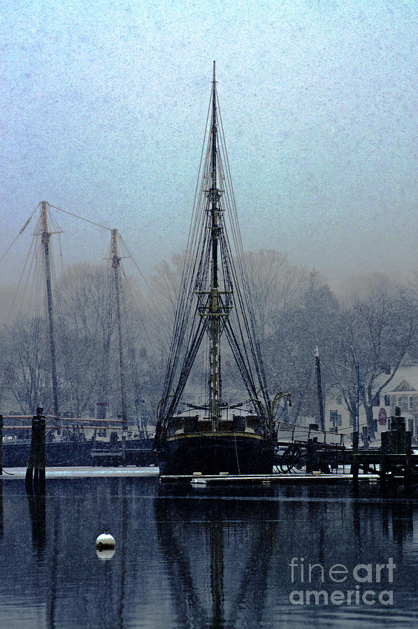 Winter Photograph - Contrast Mast by Joe Geraci