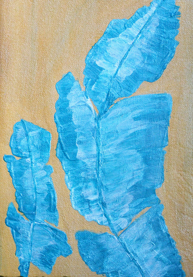Blue Painting - Contrast by Sonali Kukreja