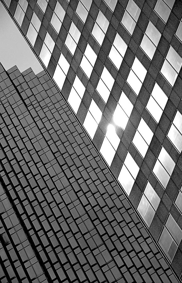 Black And White Photograph - Contrasting Architecture by Valentino Visentini