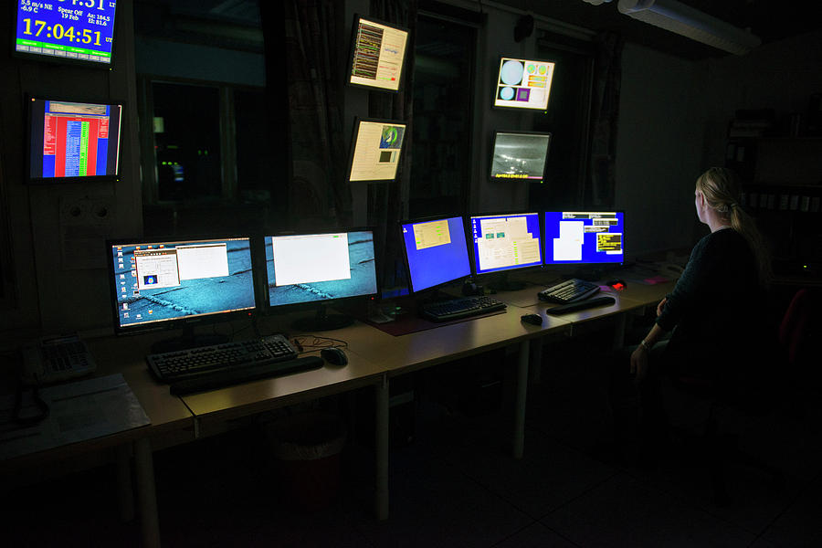 Computer Photograph - Control Room At Eiscat by Louise Murray