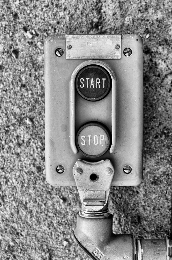 Black And White Photograph - Control Station by Tom Druin