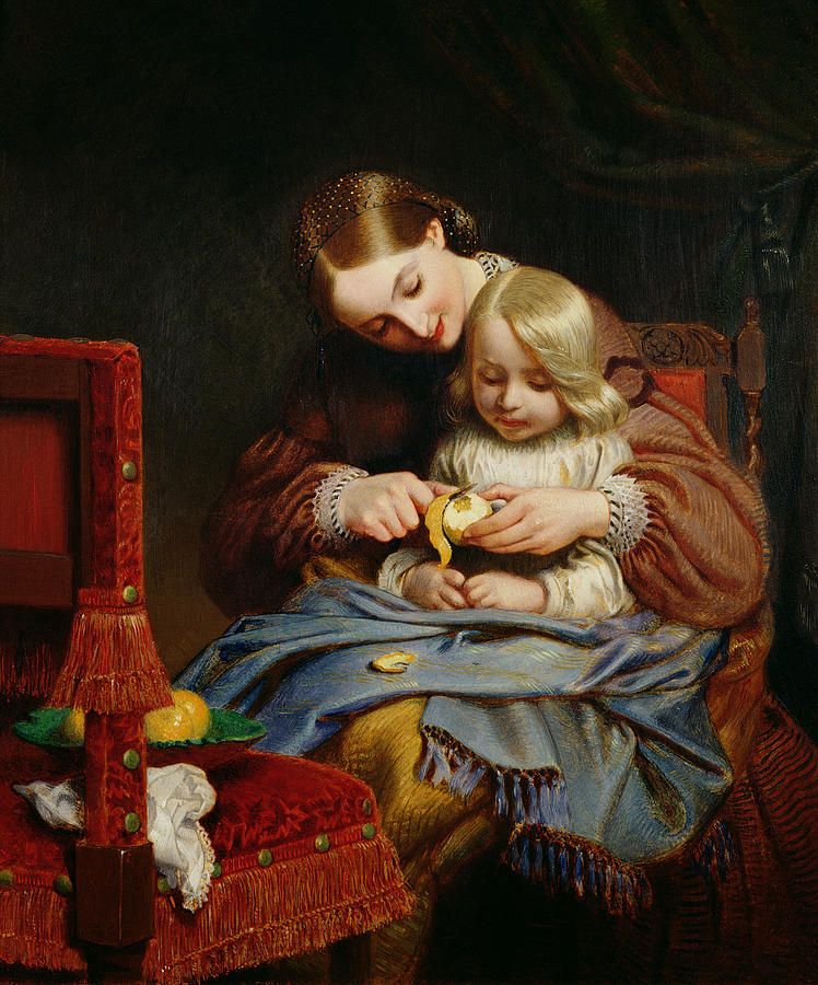 Mother And Child Painting - Convalescent by Charles West Cope
