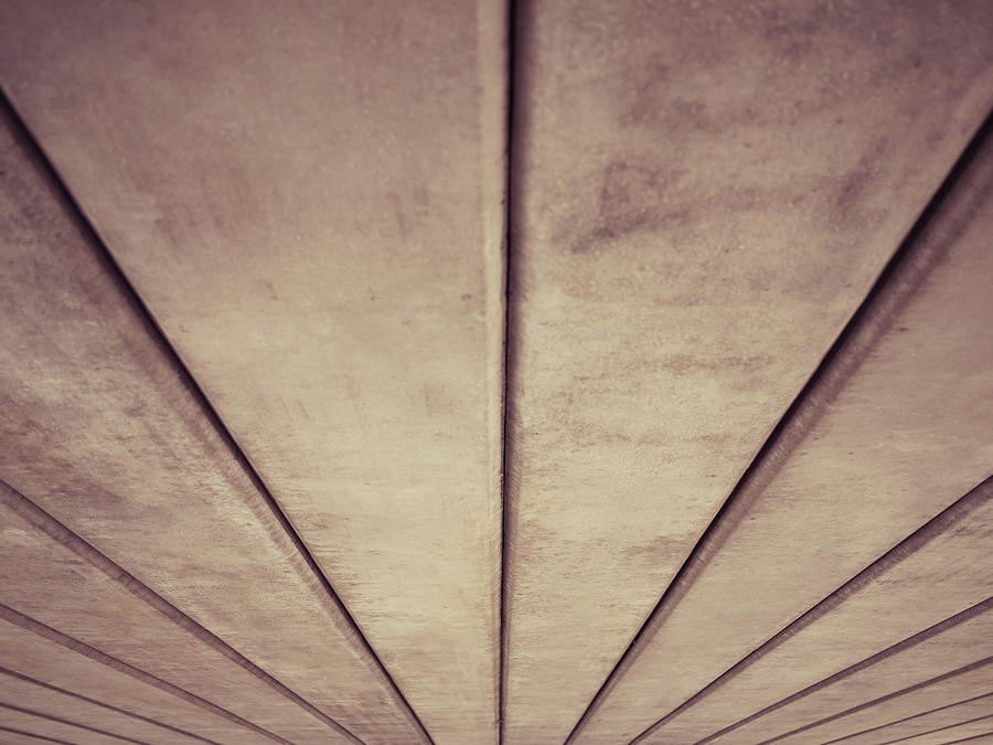 Converging Lines Under A Concrete Bridge Photograph by Helen Ogbourn