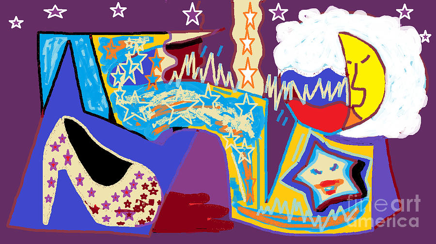 Shoe Digital Art - Conversation Between Earth and Heaven by Beebe Barksdale-Bruner Shoe Digital Art - Conversation Between Earth and Heaven by Beebe Barksdale-Bruner