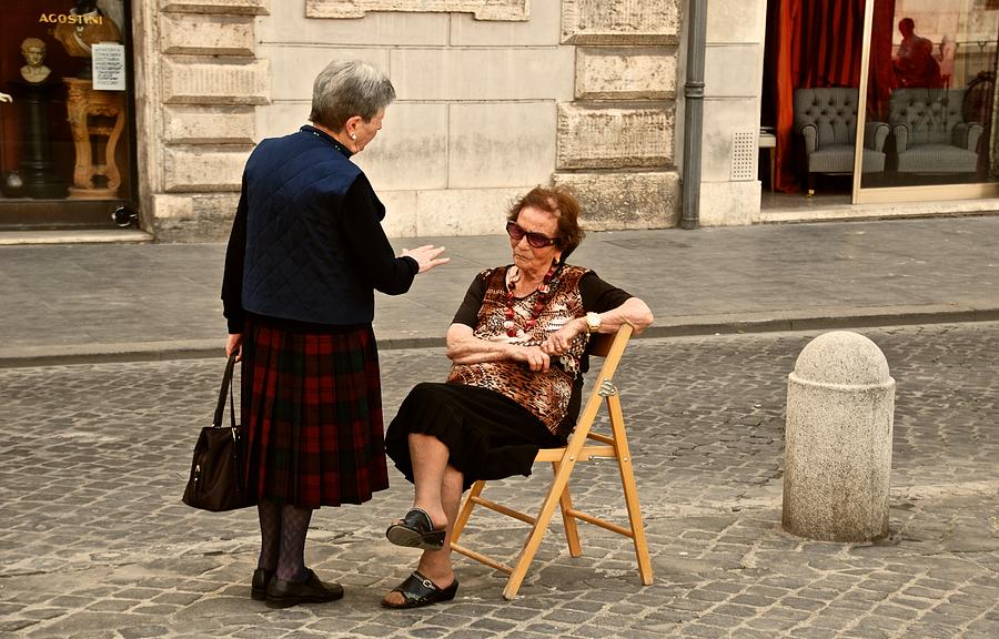 Conversational Italian Photograph by Eric Tressler