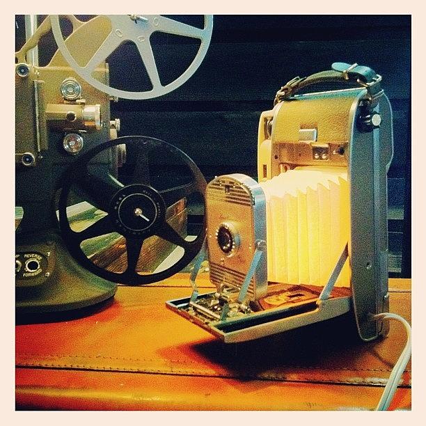 Vintage Photograph - Converted A Polaroid 800 To A Lamp. On by Tristan Thames