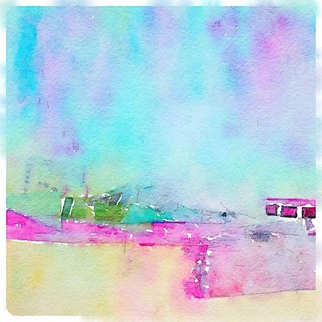 Abstract Photograph - Converted An Acrylic To A Watercolor by Donna Johnson