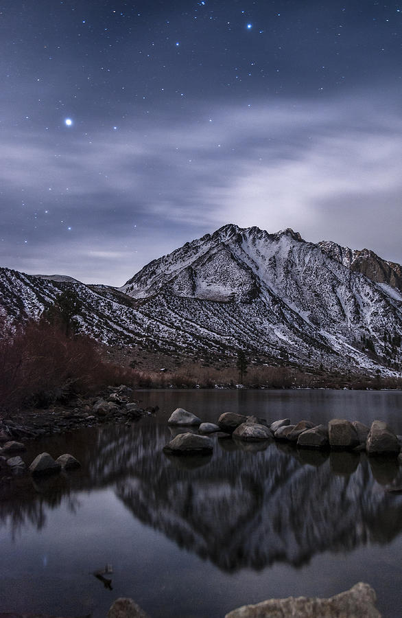 Convict Lake at Night Photograph by Cat Connor